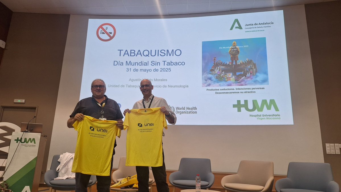 Hospital Virgen Macarena (@huvmacarena) on Twitter photo El <a href="/HUVMacarena/">Hospital Virgen Macarena</a> ha ofrecido una charla informativa a trabajadores de la empresa sin ánimo de lucro #UNEI, personas usuarias de recursos sociales de <a href="/_FAISEM/">FAISEM</a> y de <a href="/ASAENES/">Asaenes Salud Mental Sevilla</a> sobre los efectos contra la salud derivados tanto del cigarro convencional como del electrónico. + INFO El <a href="/HUVMacarena/">Hospital Virgen Macarena</a> ha ofrecido una charla informativa a trabajadores de la empresa sin ánimo de lucro #UNEI, personas usuarias de recursos sociales de <a href="/_FAISEM/">FAISEM</a> y de <a href="/ASAENES/">Asaenes Salud Mental Sevilla</a> sobre los efectos contra la salud derivados tanto del cigarro convencional como del electrónico. + INFO