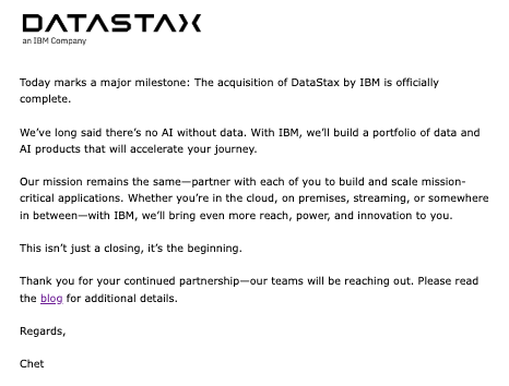 dirkjbosman's tweet image. Seems like FOMO is kicking in!
Datastax, the company behind #langflow made its way into the @IBM stables 🐎 Pretty sure you will see more listed companies kicking off the same strategy.
Think however Airflow still has an unique advantage here for bigger companies (link below)