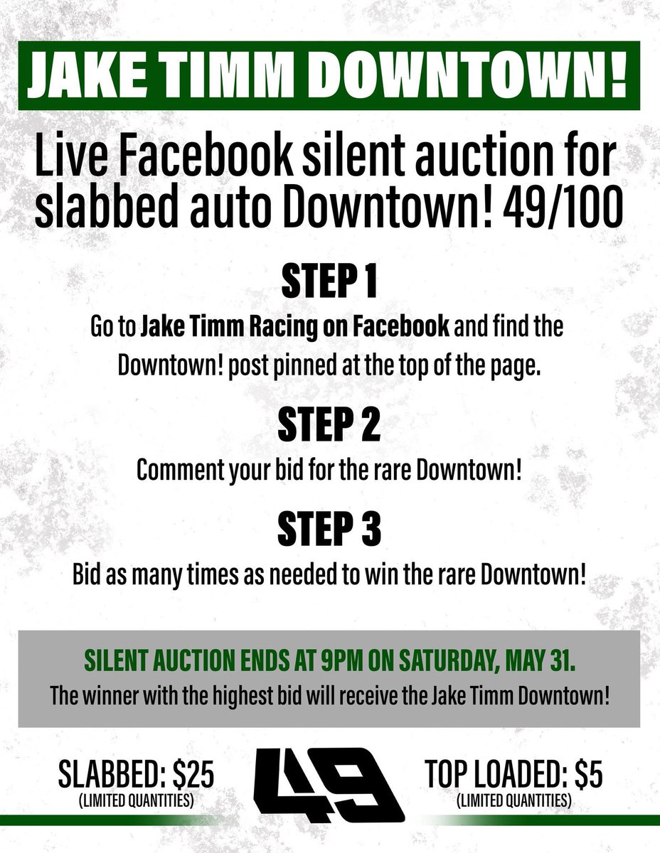 TylerRinken's tweet photo. Facebook Silent Auction for a Jake Timm Rookie @WoOLateModels  Downtown! 

Holy freaking moly. 🔥🔥🔥

View &amp; Bid on the original post here — https://t.co/d7bkL8wIwe https://t.co/ZYcC0ydDYP