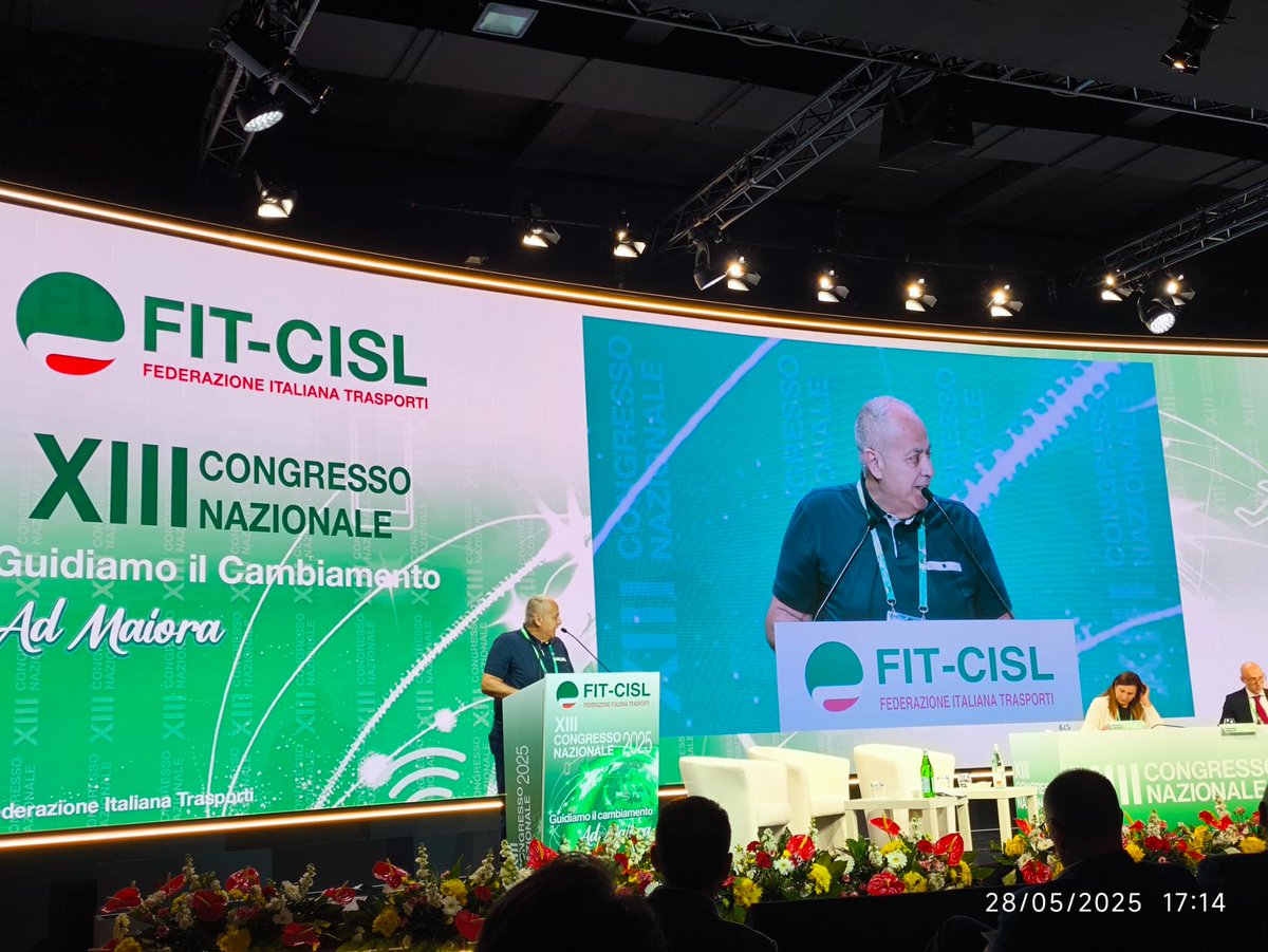 *Santa Margherita di Pula (CA)*  
📅 *28 Maggio 2025*
Al XIII Congresso Nazionale FIT-CISL è intervenuto il nostro *Vito Squicciarini*, componente della *Segreteria Regionale FIT-CISL Puglia*, con un contributo ricco di contenuti e visione. <a href="/FitCisl/">Fit-Cisl Nazionale</a> <a href="/VitoSquicciarin/">Vito Squicciarini</a> <a href="/CFumarola/">Cinzia Fumarola</a>