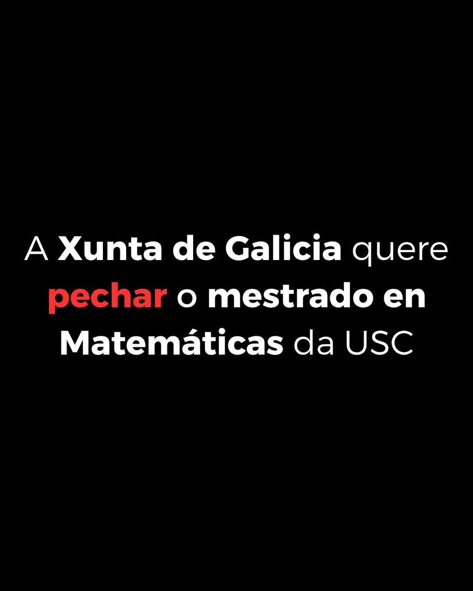 En defensa do mestrado de Matemáticas da USC tweet media