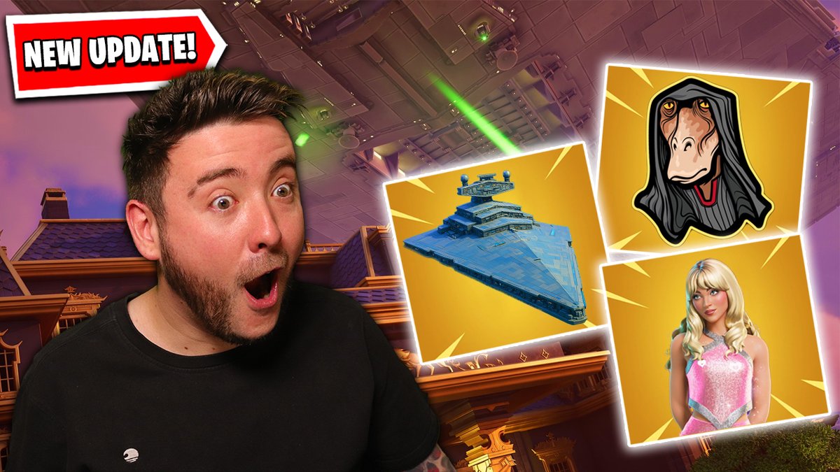 🔴 NEW VIDEO - HUGE FORTNITE UPDATE!

Covering:
Star Destroyer update
Star Wars Live Event + New Season
Twitch Drops (FREE STUFF)
Sabrina Carpenter Concert &amp; More!

Check it out:
🔗 youtu.be/RzNyWkQWIVc

#Fortnite #FortniteGalacticBattle #FortniteNews