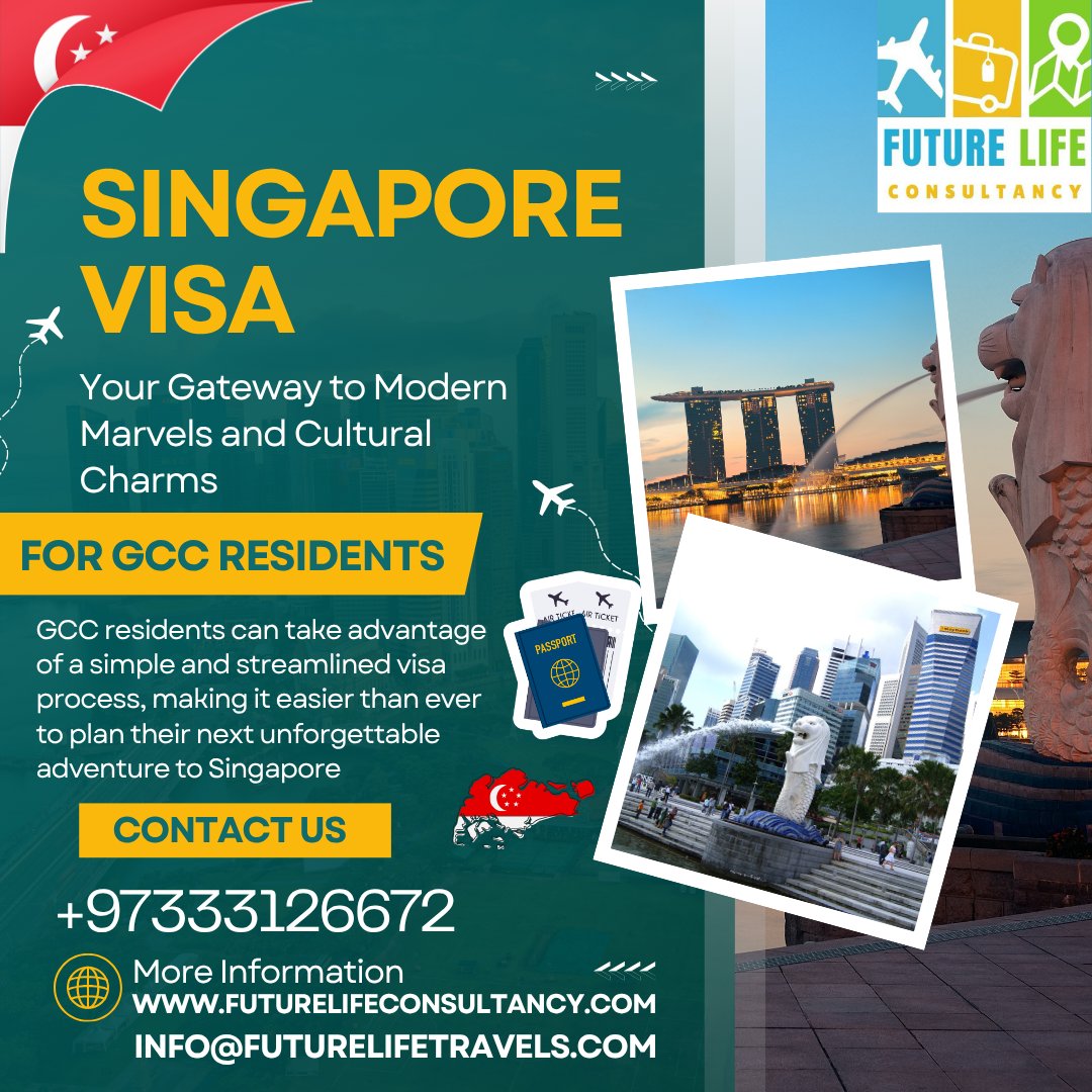 Futurelifetrvls's tweet photo. GCC residents can take advantage of a simple and streamlined visa process, making it easier than ever to plan their next unforgettable adventure to Singapore.

https://t.co/i2L3TNJIV1 +973 33126672

#SaudiVisa #TravelSaudiArabia #MultipleEntry #uk #UKVisa #Visa https://t.co/PWehhdmF81