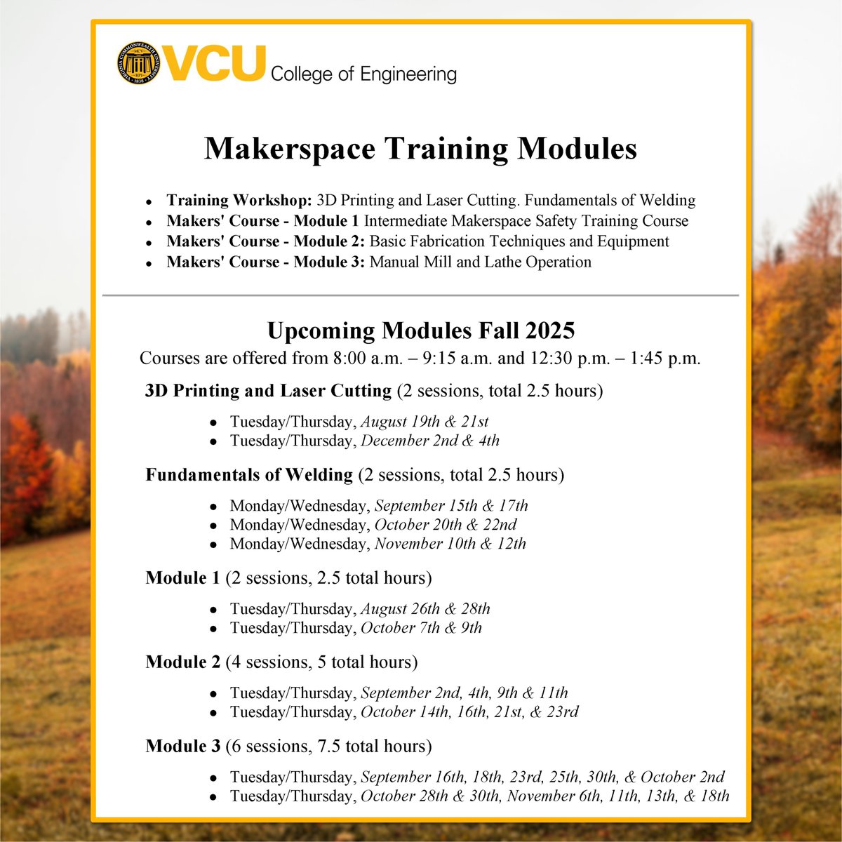 VCU College of Engineering Makerspaces tweet media