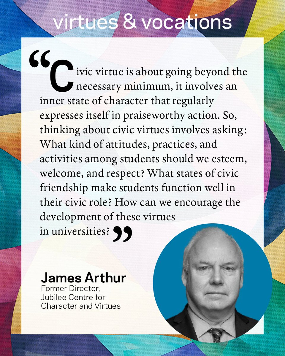 Virtues & Vocations (@virtuevocations) on Twitter photo We often ask what students should know — but what kind of people should they become? What virtues help them thrive as citizens and classmates? Read more from James Arthur, former director of the <a href="/JubileeCentre1/">Jubilee Centre</a>, in our latest edition at bit.ly/4kg4cbV We often ask what students should know — but what kind of people should they become? What virtues help them thrive as citizens and classmates? Read more from James Arthur, former director of the <a href="/JubileeCentre1/">Jubilee Centre</a>, in our latest edition at bit.ly/4kg4cbV