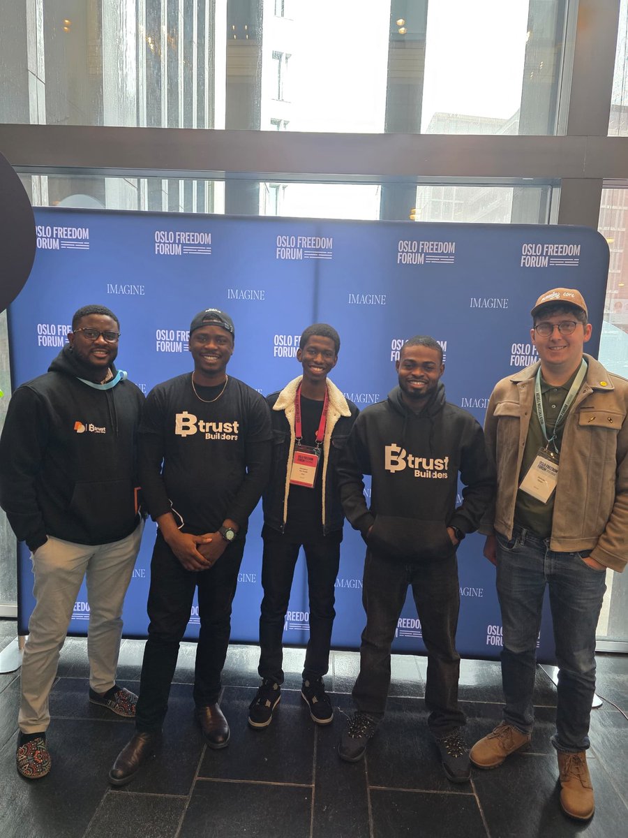 Btrust (@btrustteam) on Twitter photo Alongside Abubakar, our Engineering Lead <a href="/kelvinator05/">JAVA_Geek</a>, <a href="/mavapay/">Mavapay</a> CEO <a href="/Extheo/">Theophilus Isah</a>, <a href="/btrust_builders/">Btrust Builders</a> faculty <a href="/_tobillionaire/">Tobi</a>, and Btrust grantee <a href="/dunxen/">🇿🇦 dunxen </a>, were also in Oslo 🇳🇴, representing the team. Alongside Abubakar, our Engineering Lead <a href="/kelvinator05/">JAVA_Geek</a>, <a href="/mavapay/">Mavapay</a> CEO <a href="/Extheo/">Theophilus Isah</a>, <a href="/btrust_builders/">Btrust Builders</a> faculty <a href="/_tobillionaire/">Tobi</a>, and Btrust grantee <a href="/dunxen/">🇿🇦 dunxen </a>, were also in Oslo 🇳🇴, representing the team.