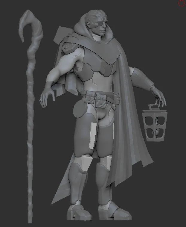 We LOVE showing off what’s under the hood, so here’s an early look at one of our in-progress characters. A mix of mystic wanderer and armored sentinel, he's cloaked in secrets, packed with gear, and carrying the light (literally).

Swipe the shadows aside. The journey’s just