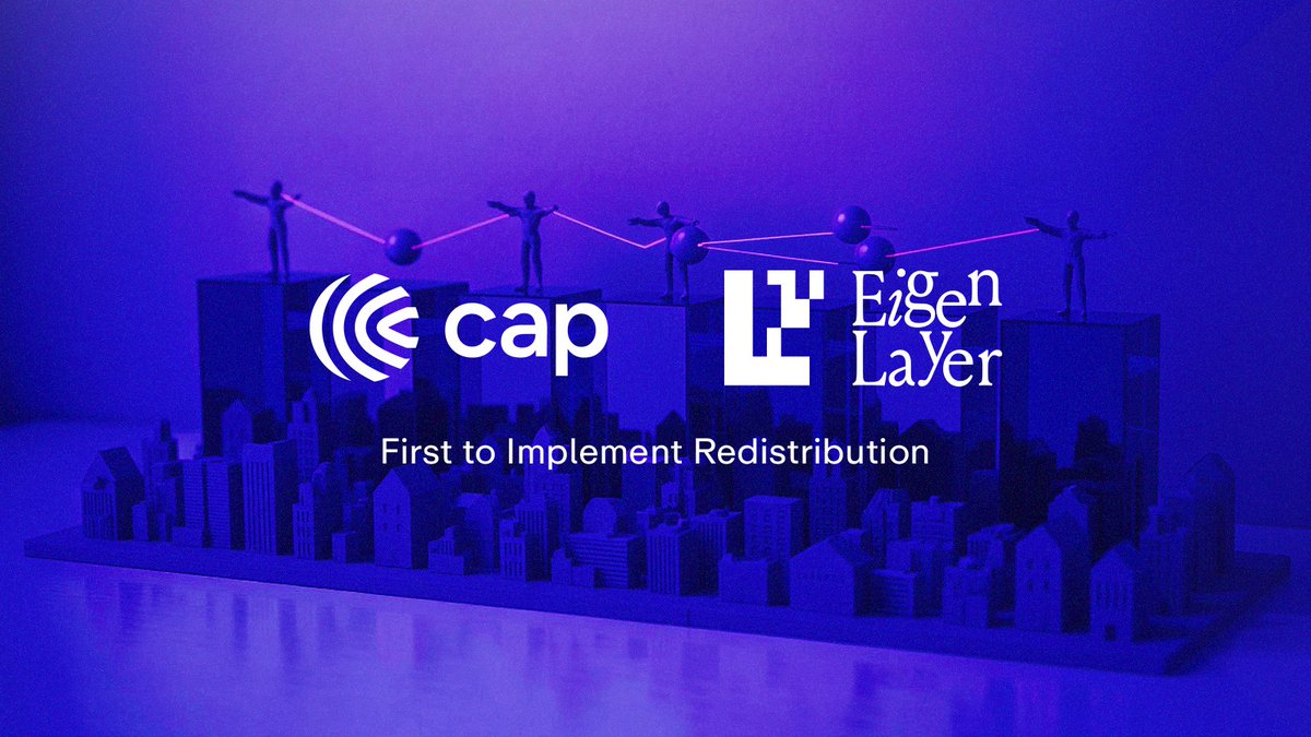 Cap (<a href="/capmoney_/">cap</a>) is integrating EigenLayer's upcoming redistribution feature as one of the first AVSs to adopt it.

This allows Cap to direct slashed funds to help protect stablecoin holders if operators don't meet their commitments to Cap. 🧵

x.com/capmoney_/stat…