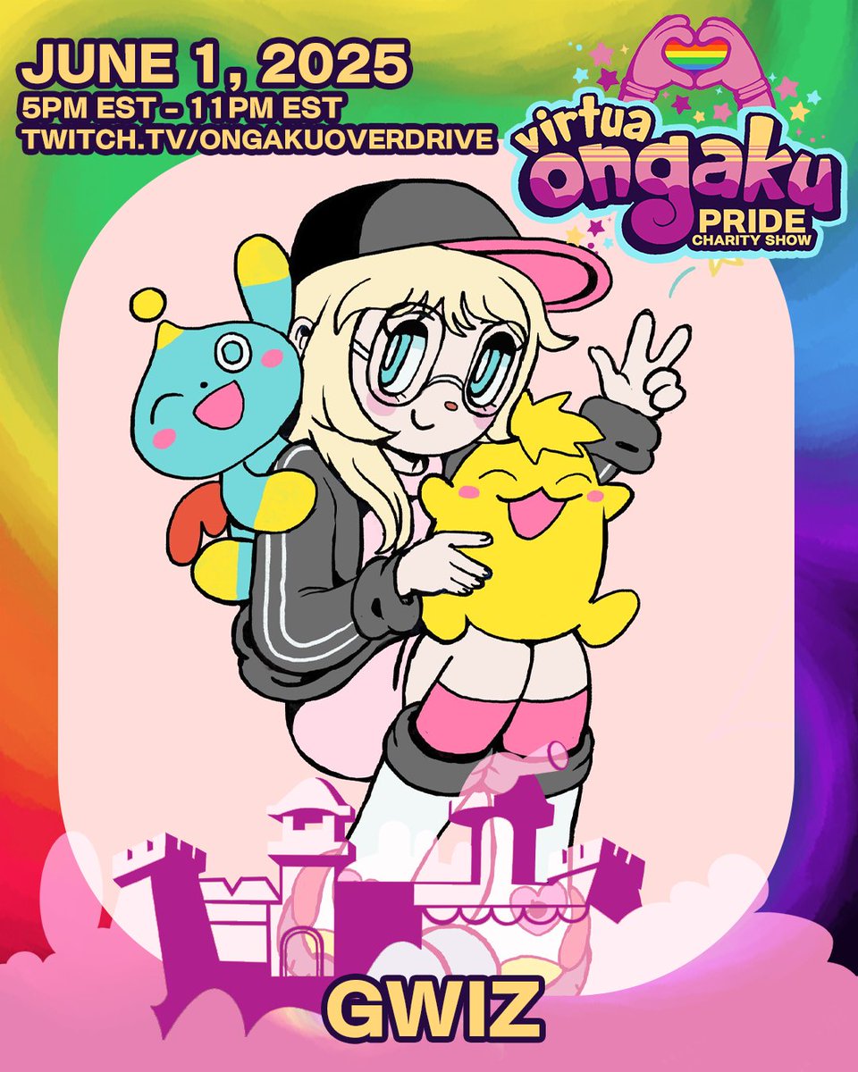 Virtua Ongaku Pride Charity Show Performer Spotlight:
<a href="/gwizofthestars/">GWIZ 🏆⚡️✨</a>
Calling all in the Milky Way, it's time to party with GWIZ of the Stars! GWIZ is a DJ, music producer &amp; pop star from LA. Her sets feature a mix of high-speed rave music inspired by racing &amp; video game culture.