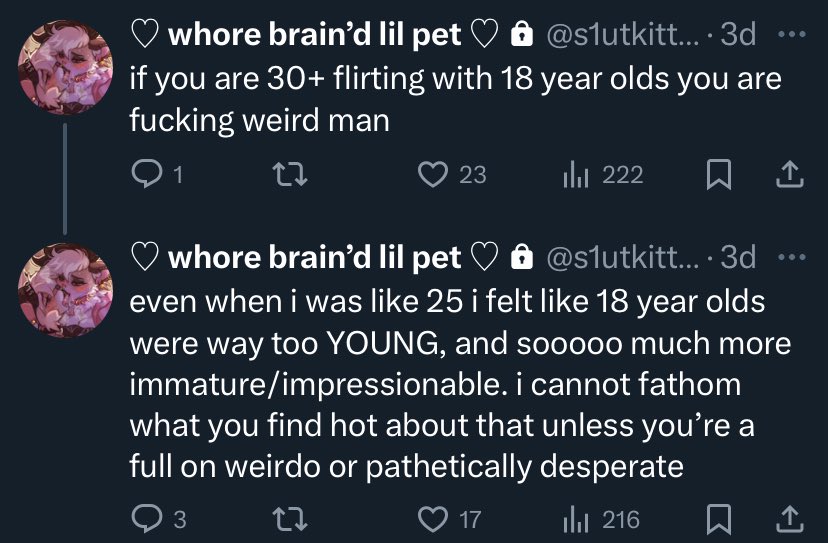 tweeted this on my private a few days ago, but i think some people really need to hear this. so on main it goes!