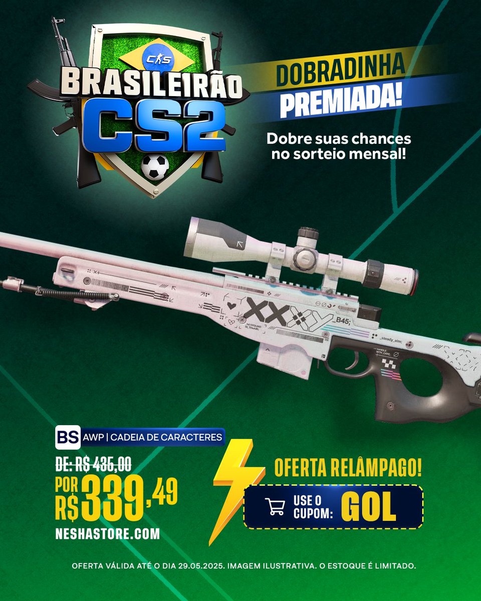 Me fale uma AWP mais bonita que essa e falhe miseravelmente 🧐

🤍 Ganhe 69 entradas para o sorteio mensal nessa compra
🤍 Ganhe uma Skin de graça
🤍 Garanta seu desconto aqui: neshastore.com/?q=awp%20print…