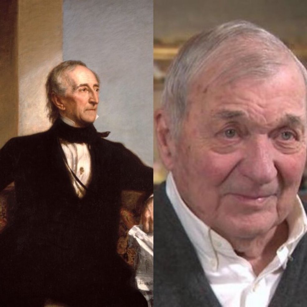 John Tyler, America’s 10th president (1841-1845) had a living grandson. Until today. 

He’s the only president to be buried under the flag of another nation. His state funeral was held in Richmond, his coffin draped in the stars and bars of the Confederacy.