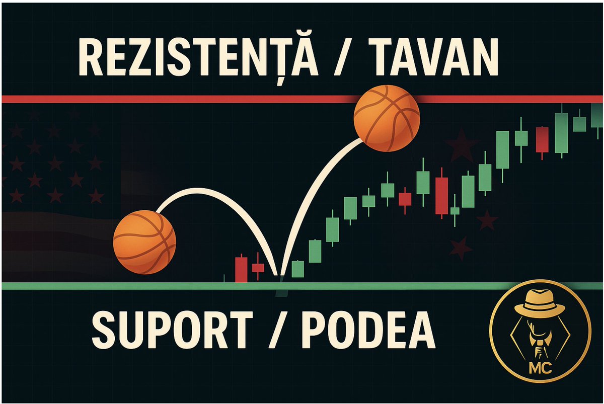 Mr_Crypto5's tweet photo. Îmi aduc aminte că la începuturile mele în crypto aveam dificultăți în a prinde logica între support și rezistență și le încurcam între ele...nu râdeți, acesta este adevarul.

Dacă ești la început și ai aceiași problemă, hai să-ți explic simplu, cum să întelegeti mai bine definiția pentru  support si rezistență 👇

Presupunem că ai o minge pe care o trântesti de podea.

Suport = podeaua unde mingea sare înapoi 
Rezistenţă = tavanul unde se loveşte

Ce zici, e mai simplu acum? 

Spune în comentarii te rog dacă ai avut sau ai și acum această dilemă și dă și un share să mai luminăm și alte minți 🤝