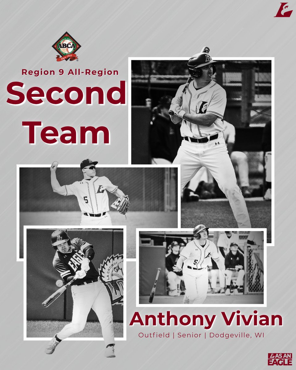 UWL Athletics (@uwlathletics) on Twitter photo <a href="/UWLAXBaseball/">UW-LACROSSE BASEBALL</a> Congrats to Anthony Vivian on being named to the American Baseball Coaches Association Region 9 Second Team All-Region.
<a href="/UWLAXBaseball/">UW-LACROSSE BASEBALL</a> <a href="/UWLAXBaseball/">UW-LACROSSE BASEBALL</a> Congrats to Anthony Vivian on being named to the American Baseball Coaches Association Region 9 Second Team All-Region.
<a href="/UWLAXBaseball/">UW-LACROSSE BASEBALL</a>