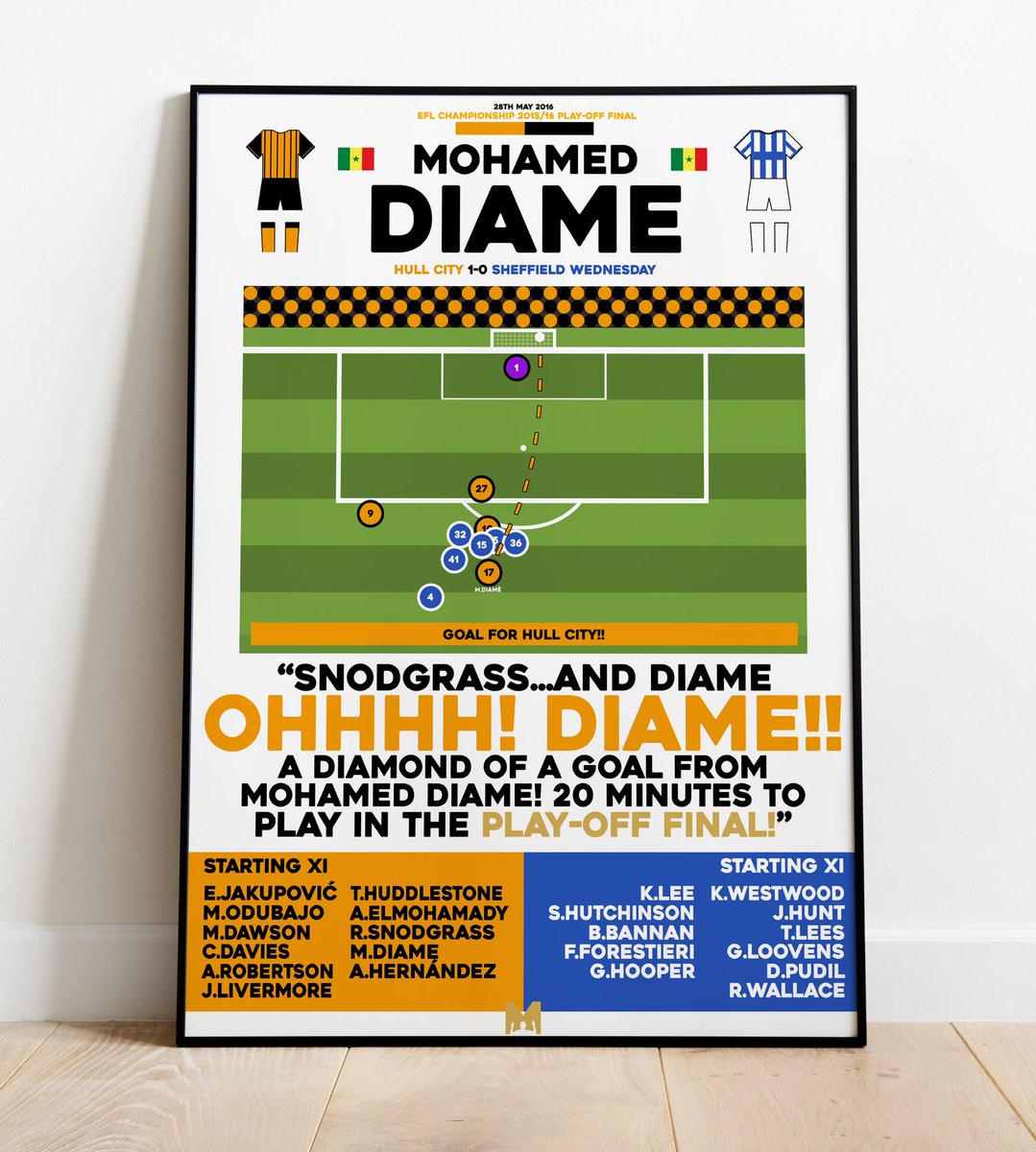 📅ON THIS DAY📅

Hull City reached the Premier League yet again at Wembley in 2016🟠⚫️🏆

Mo Diame v Sheff Wed🇸🇳

CODE: ‘HCAFC’ for 15% OFF All Items✅

➡️ mezzaladesigns.co.uk/collections/hu…

#HCAFC <a href="/TigerTubePlayer/">TigerTube</a> <a href="/Hull_and_Back/">To Hull & Back Podcast</a>