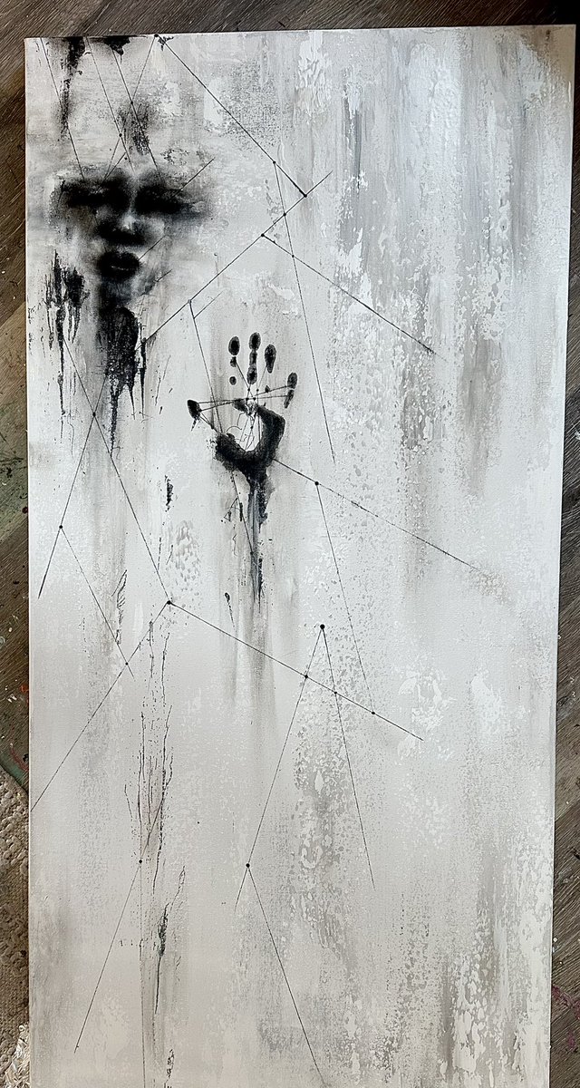 KellieThomasWal's tweet photo. “TRAPPED”, Starting line work. #art #artwork #artist #painting #kelliethomaswalker #line #lineart #linework #abstractart #figurative #losangeles #longbeach #california #artistic #artstudios #mixedmediaartwork #artgallery #femaleartists #contemporarypainting #abstract #contemporarypainting #writer #fineart #figurativeart #artcollector
