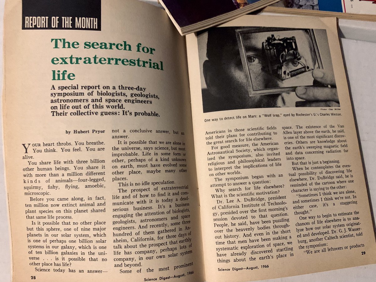 MHuntington7's tweet photo. This August 1966 Science Digest has been added to the collection! ποΈπΈπ #UFOs #UFOX #UFOLibrary #ScienceDigest #UFOCulture #UFOHistory #Ufology #StudyUFOs
Scored for under $2! π²
ππ» Covered: ET scientific symposium of β66! π½ On the cover: an ET! https://t.co/lve4fYLzWi