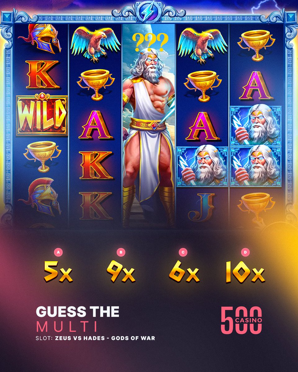 We are giving away 100 Free Spins on Zeus VS Hades to one random person who guesses the multi! 

🔄 + Comment your guess below! (Multiple entries allowed)