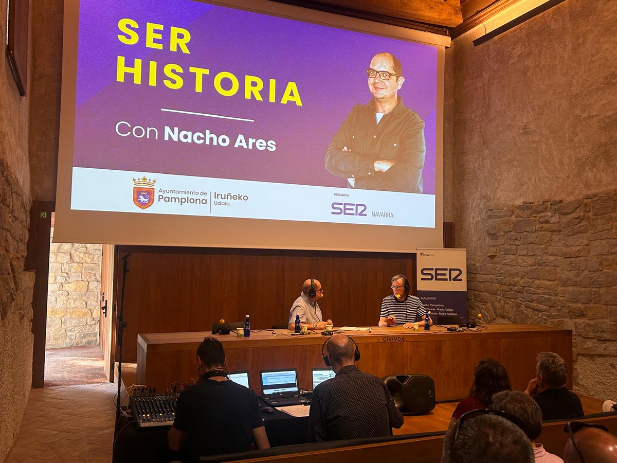 SER Navarra (@sernavarra) on Twitter photo <a href="/SERhistoria/">SER Historia</a> <a href="/NachoAres/">Nacho Ares</a> <a href="/josebaasiron/">Joseba Asiron Saez</a> 🎙️Hablando de la Pamplona romana con el arqueólogo y doctor en Historia, Javier Armendáriz <a href="/UNavarra/">UPNA - Universidad</a>
<a href="/NachoAres/">Nacho Ares</a> <a href="/SERhistoria/">SER Historia</a> <a href="/SERhistoria/">SER Historia</a> <a href="/NachoAres/">Nacho Ares</a> <a href="/josebaasiron/">Joseba Asiron Saez</a> 🎙️Hablando de la Pamplona romana con el arqueólogo y doctor en Historia, Javier Armendáriz <a href="/UNavarra/">UPNA - Universidad</a>
<a href="/NachoAres/">Nacho Ares</a> <a href="/SERhistoria/">SER Historia</a>