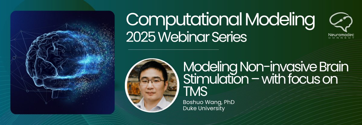 neuromodec's tweet image. [Upcoming Webinar] Modeling Non-invasive Brain Stimulation – with focus on TMS

📅Thursday, May 29, 2025 | 11 AM (ET)  
✅Free Registration  
Learn more: connect.neuromodec.org/events/w7m64WL…