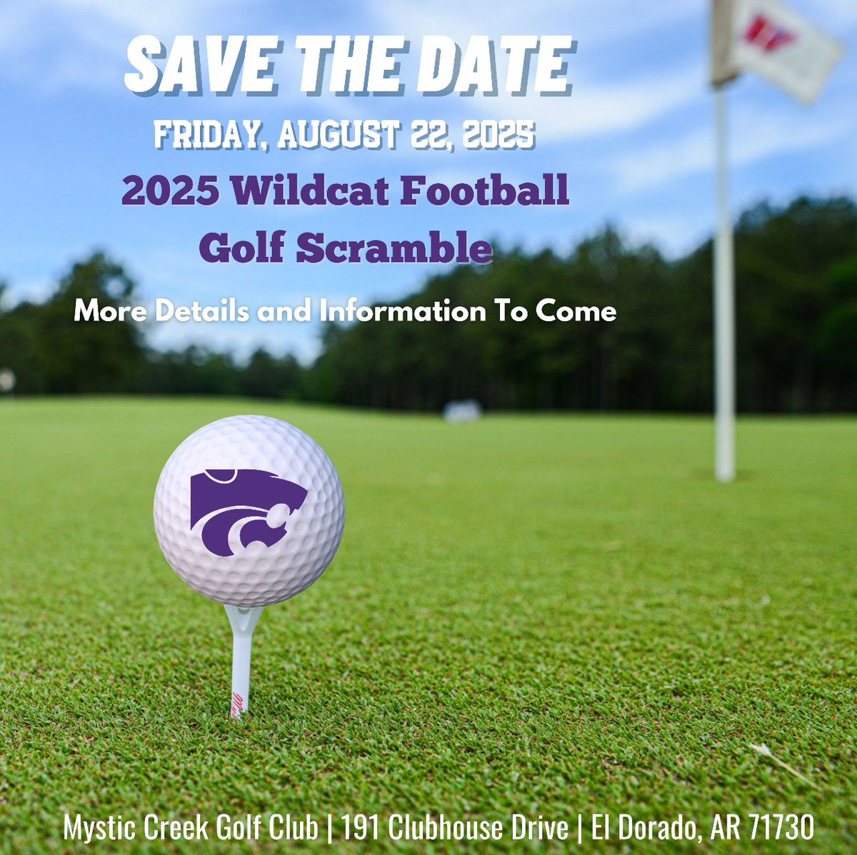 2025 Wildcat Football Golf Scramble  #GoCats <a href="/ESDWildcats/">El Dorado Wildcats</a> <a href="/EHSGoCats/">El Dorado HS</a>