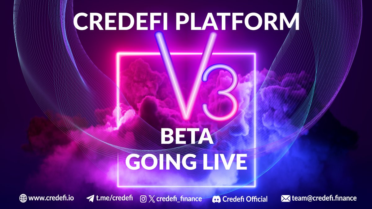 CredefiOfficial's tweet image. 🚨 The wait is almost over…
Credefi V3 BETA goes LIVE this Monday! 🔥
This is your LAST CHANCE to secure early access and be one of the first BETA testers to explore:
🔹 Single Staking
🔹 LP Staking
🔹 Module X 👀
🔹 P2P Loans
Want in? Here's how to lock your spot:
✅ LIKE…