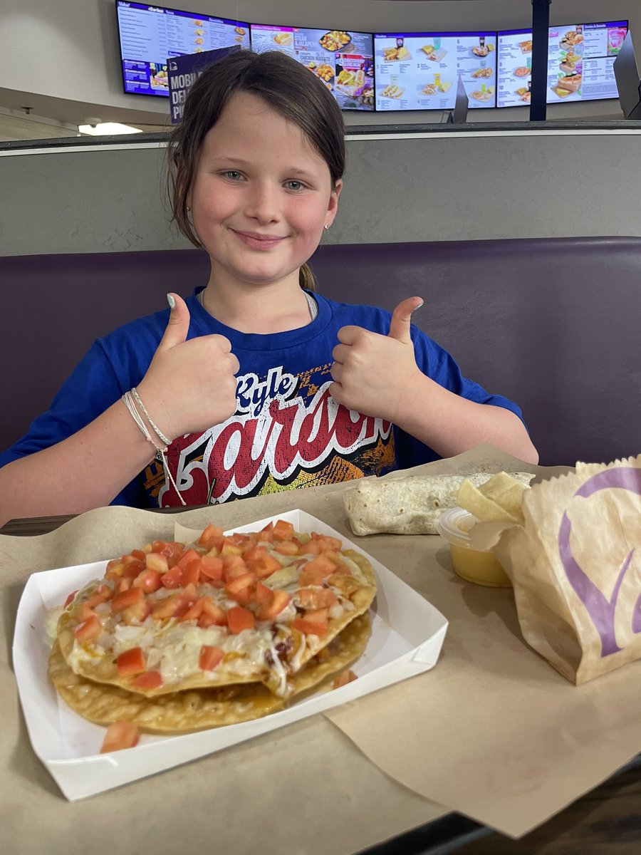 Cleared by the ortho today and the knicks lost so naturally we went to Taco Bell