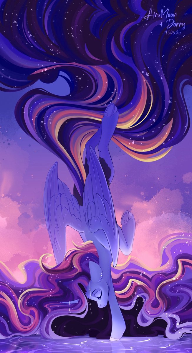 dorry_b_'s tweet image. #art #mlp #princessluna
Collaboration with @AlruMoon