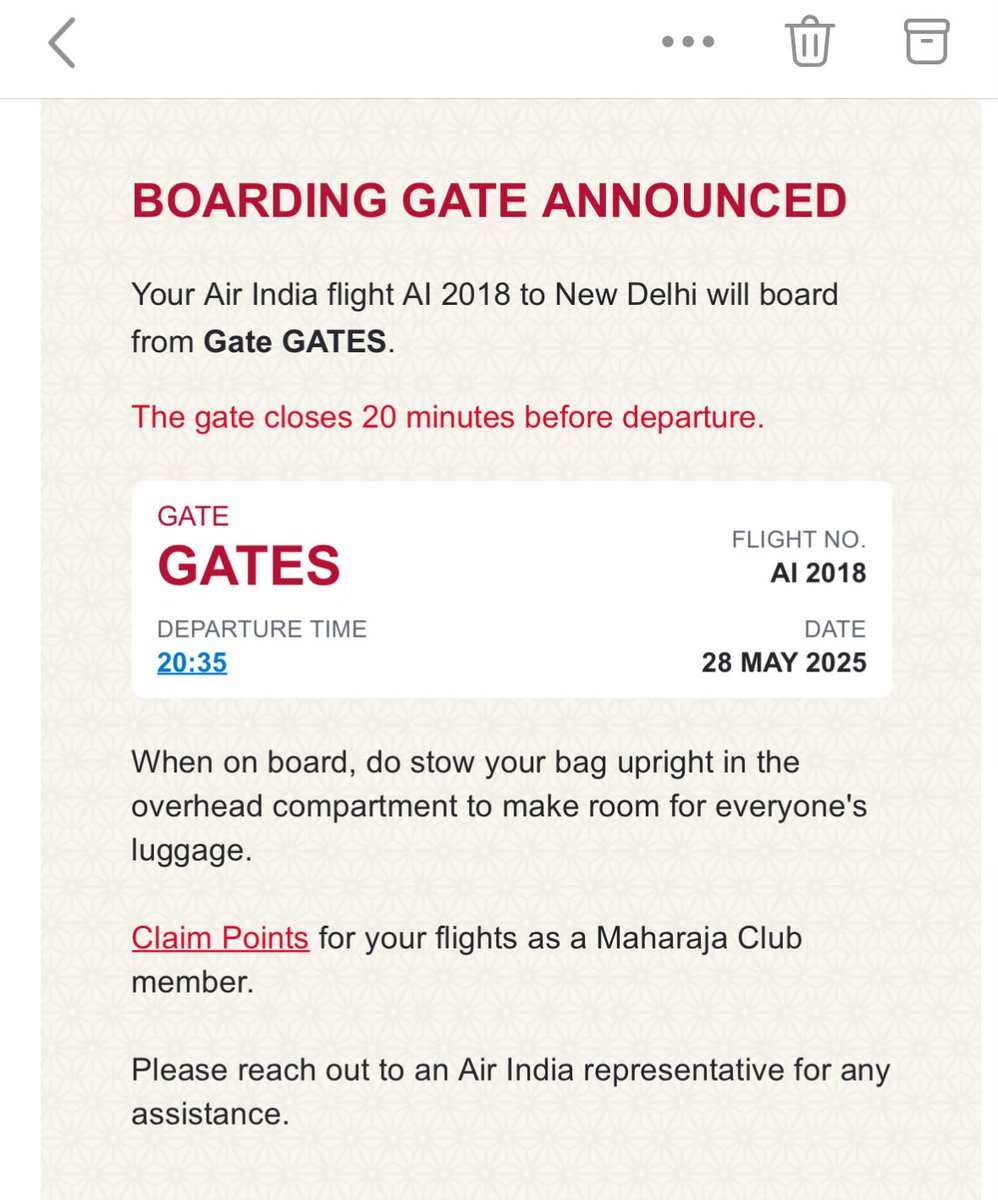 Scanned the airport a fee times and couldn’t locate the GATES gate <a href="/airindia/">Air India</a>