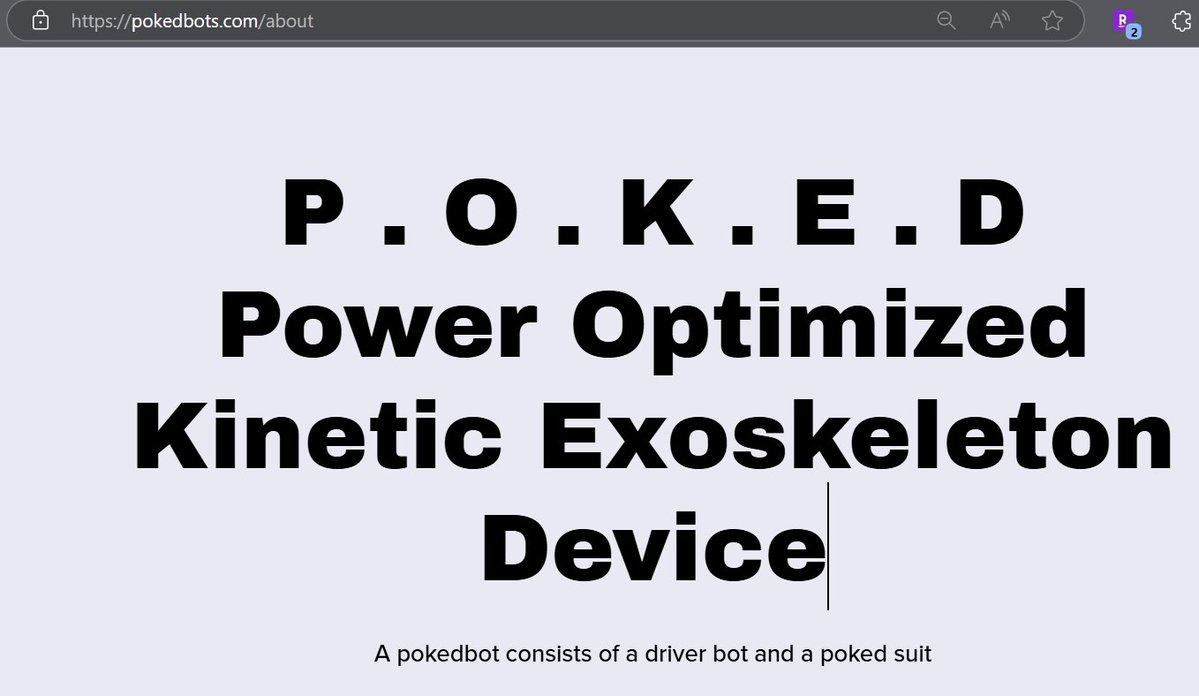vingtheory 👾 (@vingtheory) on Twitter photo random post.
i just found out that Poked Bots actually means...
"Power Optimized Kinetic Exoskeleton Device".
...such a sci-fi origin vibes. 😍🤖🌌🛸
<a href="/pokedstudiouk/">pokedstudio ∞</a> random post.
i just found out that Poked Bots actually means...
"Power Optimized Kinetic Exoskeleton Device".
...such a sci-fi origin vibes. 😍🤖🌌🛸
<a href="/pokedstudiouk/">pokedstudio ∞</a>