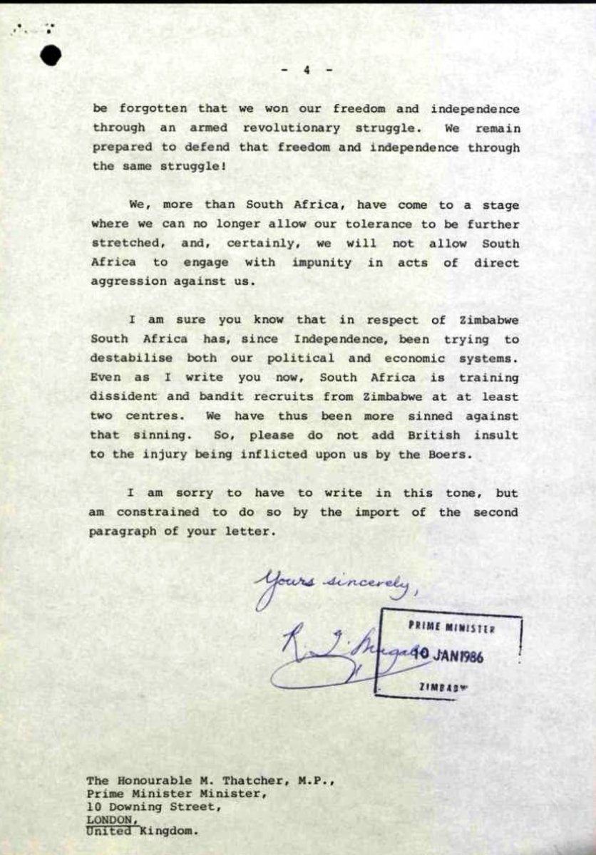 A letter from an iconic revolutionary to an imperial power!

Clarity of thought and awareness of the mischief and arrogance of the other part.

👏🏽👏🏽👏🏽