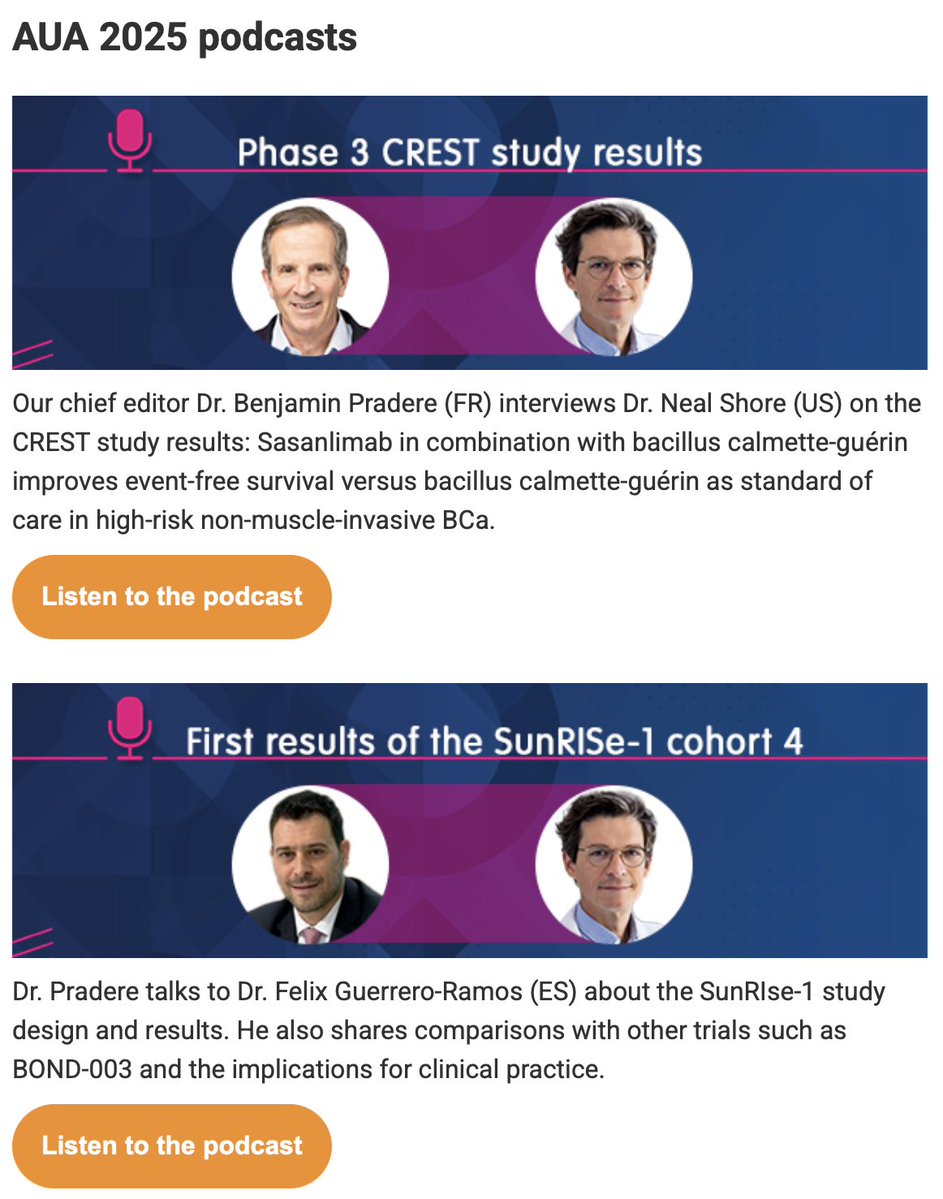 Fรฉlix Guerrero-Ramos (@drfelixguerrero) on Twitter photo ๐คฉHappy to be included in the <a href="/Uroweb/">European Association of Urology (EAU)</a> email with our Podcast speaking about the most recent news at <a href="/AmerUrological/">Amer. Urol. Assn.</a>
๐๐ผThanks to my friend <a href="/BenjaminPradere/">Benjamin Pradere</a> for the nice conversations!
๐You can listen to it here: t.ly/OzQAb ๐คฉHappy to be included in the <a href="/Uroweb/">European Association of Urology (EAU)</a> email with our Podcast speaking about the most recent news at <a href="/AmerUrological/">Amer. Urol. Assn.</a>
๐๐ผThanks to my friend <a href="/BenjaminPradere/">Benjamin Pradere</a> for the nice conversations!
๐You can listen to it here: t.ly/OzQAb