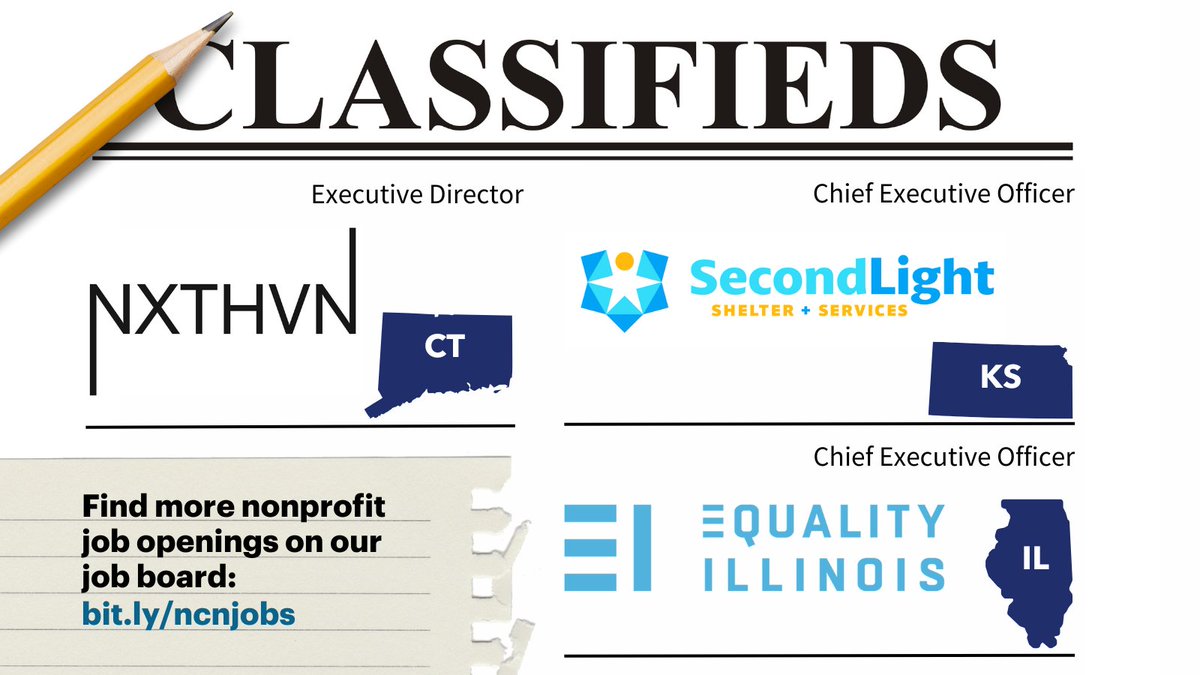 National Council of Nonprofits (@natlcouncilnps) on Twitter photo Weekly #NonprofitJobs:
🔹Executive Dir at NXTHVN for $175-200k: bit.ly/3SRJ27Q
🔹CEO at Second Light for $90-110k: bit.ly/45rRGkU
🔹CEO <a href="/EqualityILL/">Equality Illinois</a> for $175k: bit.ly/45qOw0K
#Nonprofits Weekly #NonprofitJobs:
🔹Executive Dir at NXTHVN for $175-200k: bit.ly/3SRJ27Q
🔹CEO at Second Light for $90-110k: bit.ly/45rRGkU
🔹CEO <a href="/EqualityILL/">Equality Illinois</a> for $175k: bit.ly/45qOw0K
#Nonprofits