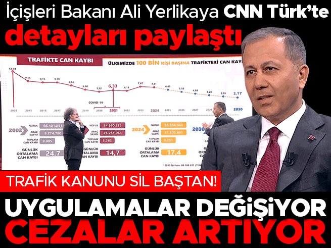 Trafik kanunu sil baştan

İçişleri Bakanı Ali Yerlikaya CNN Türk'te detayları paylaştı: Trafikte can kaybı sıfır olmalı

hurriyet.com.tr/gundem/son-dak…