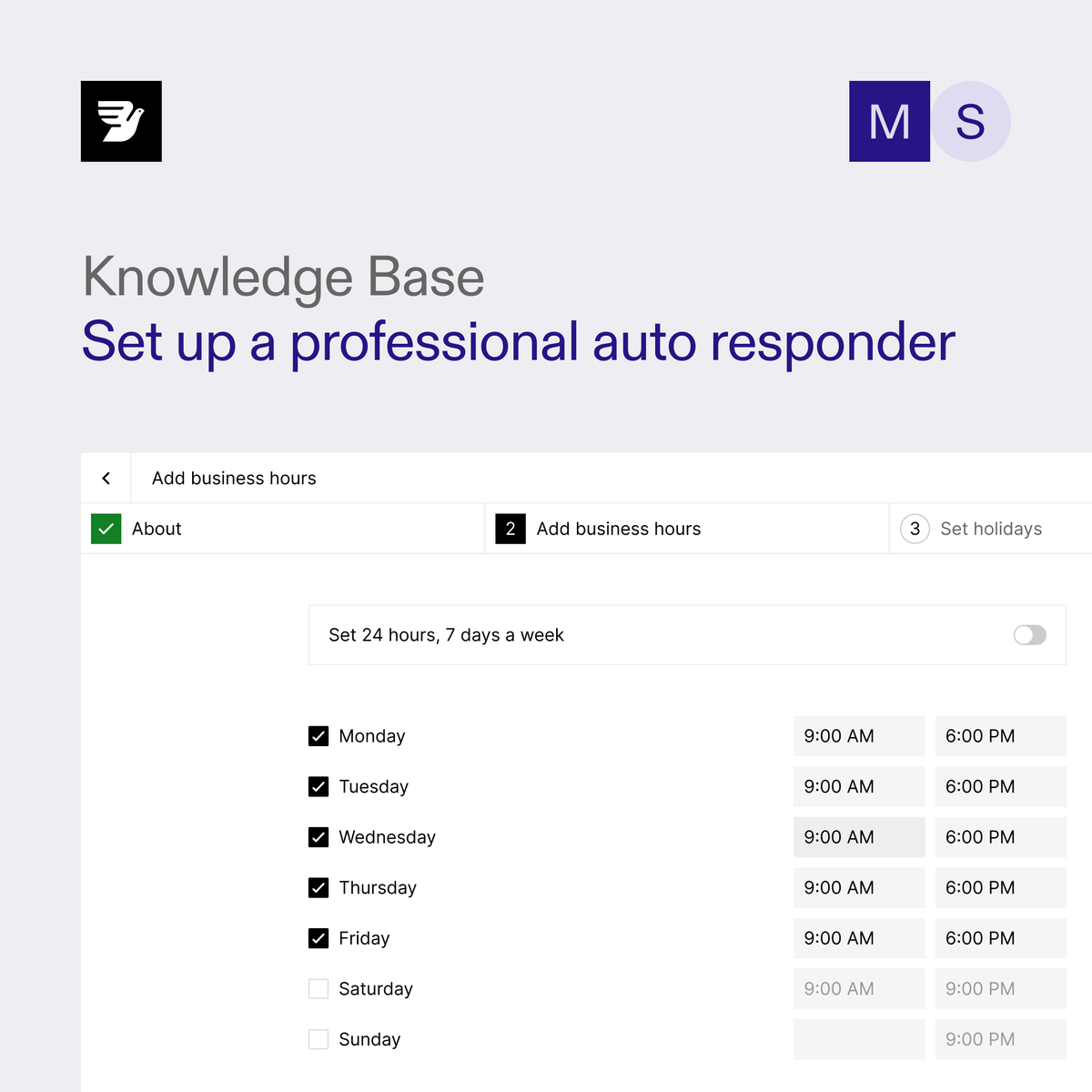 Never leave customers wondering when you'll respond. Our new guide shows you how to set up automated business hours responses in Bird—with custom messages that set proper expectations. Visit our Knowledge Base to get started.

bird.com/en-us/manual/i…