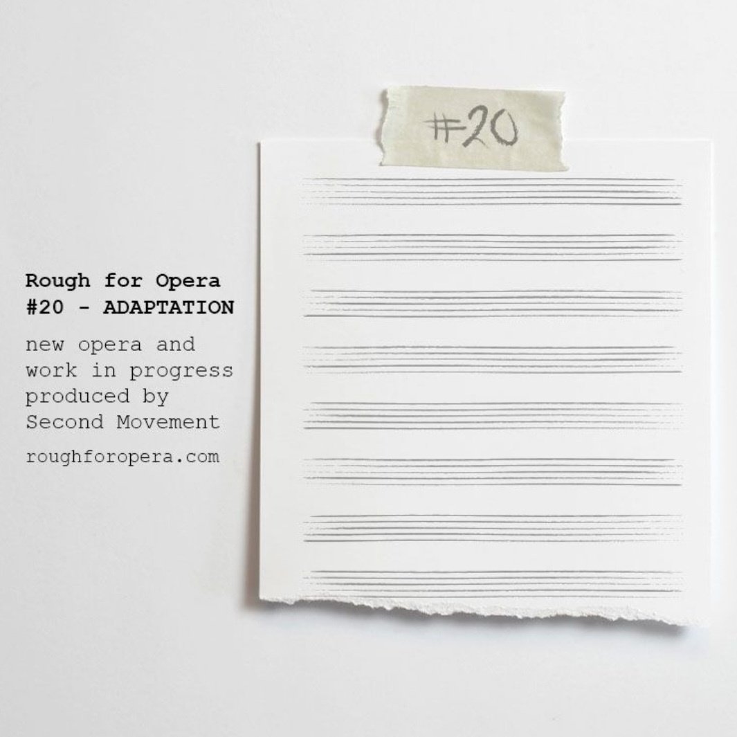 Call for:
Expressions of Interest 
from disabled composers and librettists to take part in Rough for Opera #20 - ADAPTATION

Second Movement is commissioning 3 new pieces for performance at RFO#20 in London on 04.12.25

More info &amp; how to apply at roughforopera.com