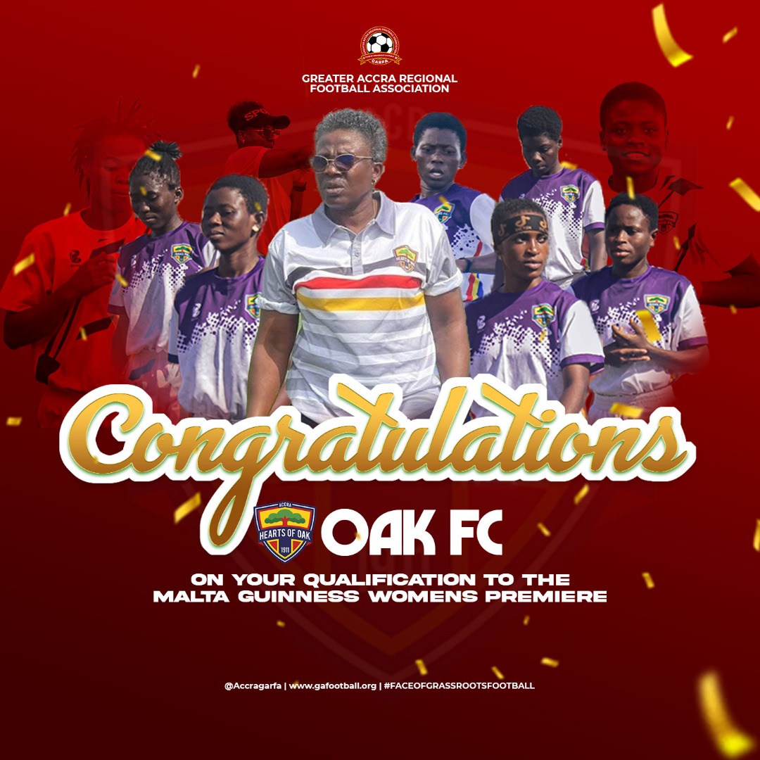 On behalf of GARFA, ExCo  extends its heartfelt congratulations to Oaks Ladies on your outstanding achievement. Your qualification to the Malta Guinness Women’s Premier League is a testament to your hard work, resilience, and unwavering dedication.

Well done, Oaks Ladies!