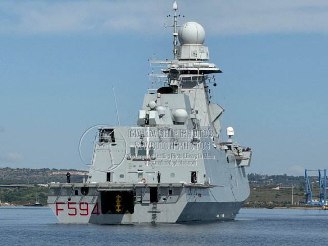 Shipguru's tweet photo. #marinamilitareitaliana #bergaminiclass #frigate #ITS_ALPINO #F594 #entering #Augusta, #Sicily- 25.05.2025- https://t.co/nfgboxc3g3 -NO PHOTOS can be used or manipulated without our permission @ItalianNavy @WarshipsIFR @WorldofWarships @med_shipSpotter  @ShipsInPics @Rich_Ships https://t.co/ZzMMNMbi6t