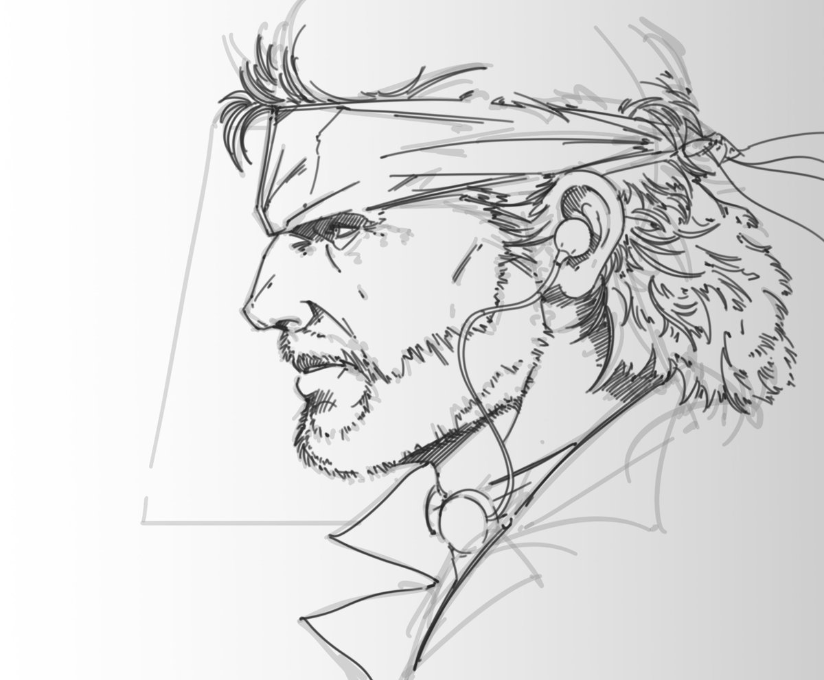 first time drawing in a while 🥲 #mgs