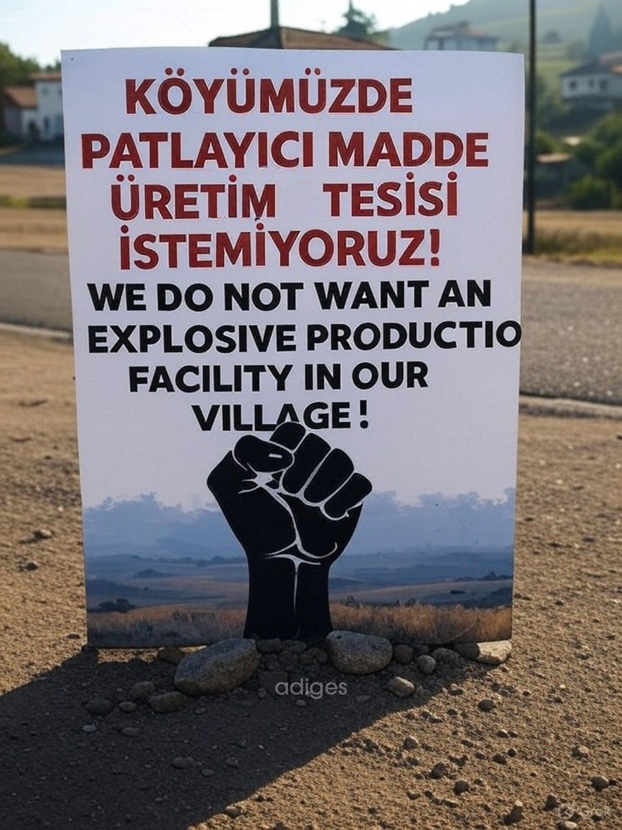 Tarım ve hayvancılığa, temiz hava ve suya, halkın sağlığına tehdit olan bu tesise HAYIR.    #patlayıcımaddeistemiyoruz #köyümedokunma #eğrisöğütaşağıbeyçayırköyleri
<a href="/kayserivaliligi/">T.C.Kayseri Valiliği</a> @kayseribsb <a href="/csbgovtr/">T.C. Çevre, Şehircilik ve İklim Dğş. Bakanlığı</a> <a href="/gokmen_cicek_/">Gökmen Çiçek</a> <a href="/temavakfi/">TEMA Vakfı</a> @kayseriradartv