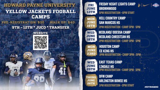 Thank you <a href="/CoachDouglasIII/">James Douglas III</a> for the camp invite