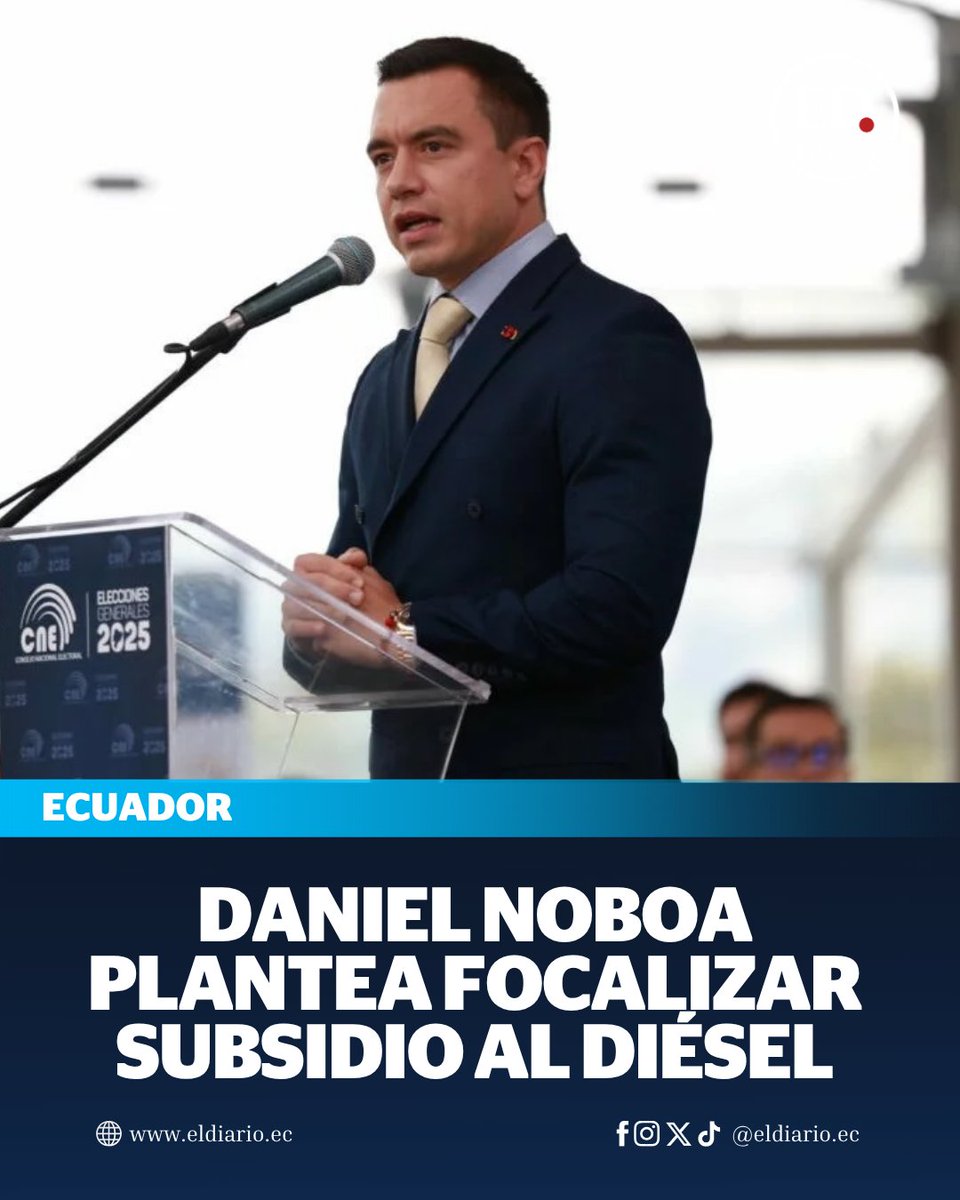 #Ecuador | El presidente reveló su plan para reorientar el gasto estatal en combustibles ►► ow.ly/fOPR50W0kgx