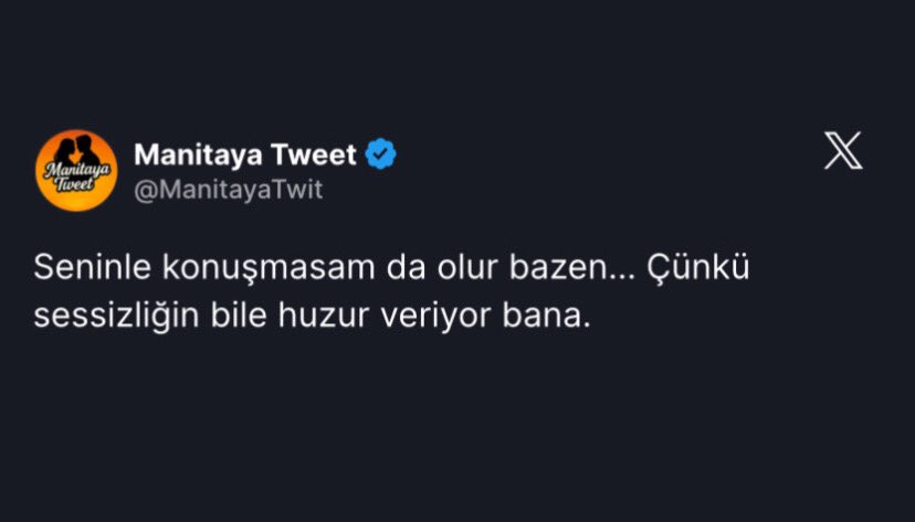 Seninle konuşmasam da olur bazen…