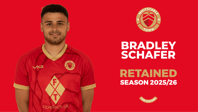 Bradley Schafer Retained for 2025/26 Season

Midfield maestro extends stay after standout debut campaign.
whitstabletownfc.club/news/bradley-s…