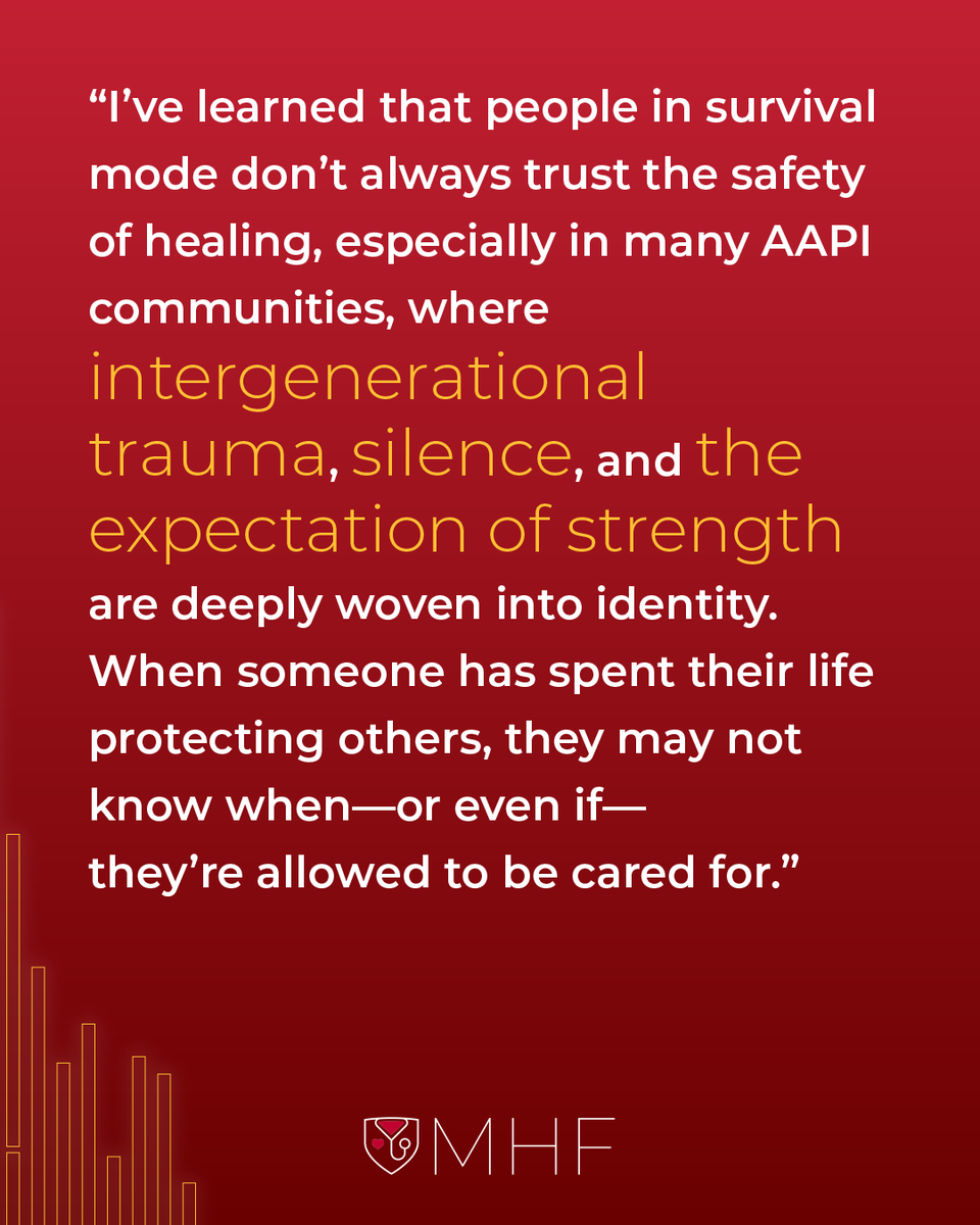 MensHealthFound's tweet photo. In celebration of Asian American &amp; Pacific Islander Heritage Month, Angela Bartolome, MHF's director of behavioral health, shares her perspective on the challenges currently facing AAPI folks.

🔗Discover her perspectives as a mental health professional at https://t.co/4dSVnyLjEJ https://t.co/AHexpZlfkg