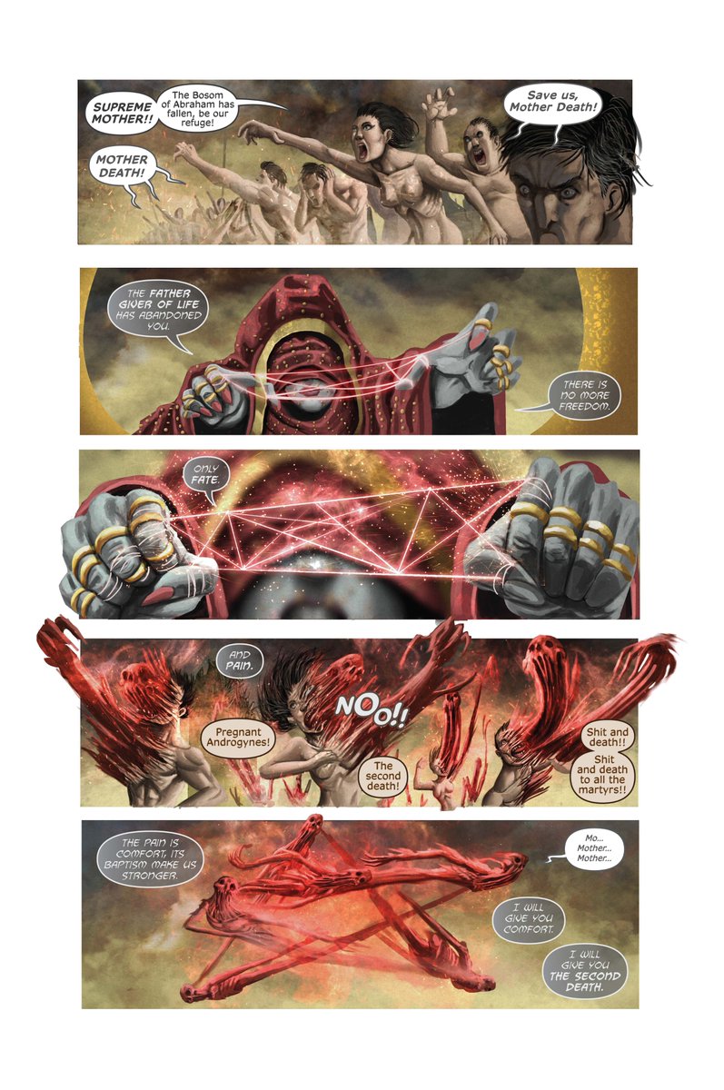 TheHomeroRios's tweet image. MOTHER DEATH

Published in Heavy Metal #293 – Beyond Darkness Special

A story about grief, cycles, and eternal punishment.
What if the one who gave you life also forged your hell?

Art: Nephtali Leal
Script: Homero Ríos
Lettering: JAME

#MotherDeath #HeavyMetalMagazine