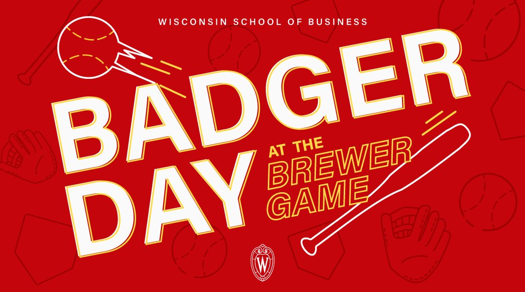 Wisconsin School of Business (@uwbusiness) on Twitter photo 🎉 Badger fans—join <a href="/UWMadison/">UW–Madison</a> alumni, families & friends for Badger Day at the <a href="/Brewers/">Milwaukee Brewers</a> Game on June 28!
🎟️ Tailgate fun w/ food, drinks, games & swag
⚾ Brewers vs. <a href="/Rockies/">Colorado Rockies</a> at 3:10 p.m. in the Badger section
🎫 Info & tickets: business.wisc.edu/event/badger-d…
#UWMadison #BadgerPride 🎉 Badger fans—join <a href="/UWMadison/">UW–Madison</a> alumni, families & friends for Badger Day at the <a href="/Brewers/">Milwaukee Brewers</a> Game on June 28!
🎟️ Tailgate fun w/ food, drinks, games & swag
⚾ Brewers vs. <a href="/Rockies/">Colorado Rockies</a> at 3:10 p.m. in the Badger section
🎫 Info & tickets: business.wisc.edu/event/badger-d…
#UWMadison #BadgerPride
