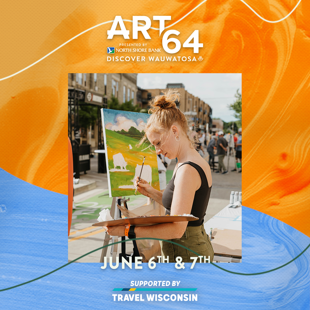 Shepherd Express (@shepherdexpress) on Twitter photo ART 64® is back! 🎨 Explore food, drinks and events throughout <a href="/TosaVillage/">The Village</a> as 64 artists go brush-to-brush in The Nation’s Largest Live Bracket-Style Painting Competition June 6 & 7 🖌️
Prepare for the event → tinyurl.com/ycxfwbjx ✨️ ART 64® is back! 🎨 Explore food, drinks and events throughout <a href="/TosaVillage/">The Village</a> as 64 artists go brush-to-brush in The Nation’s Largest Live Bracket-Style Painting Competition June 6 & 7 🖌️
Prepare for the event → tinyurl.com/ycxfwbjx ✨️