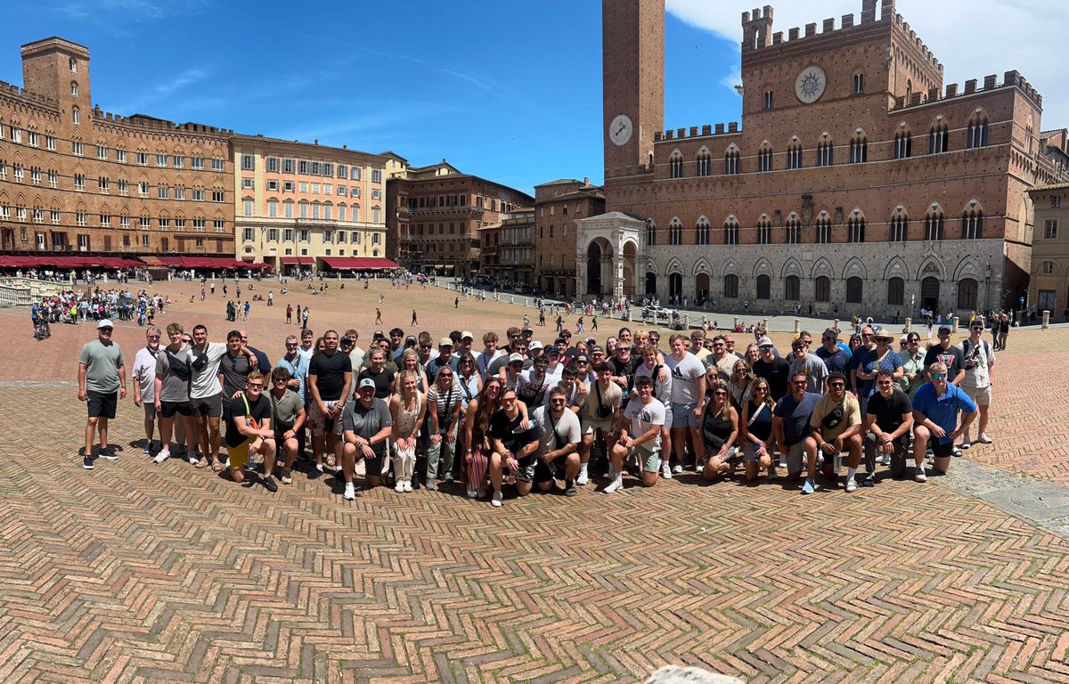 UWECFootball's tweet photo. Seeing the world and building the brotherhood. 

#ROLLGOLDS x #CTM https://t.co/scL1izBPXL