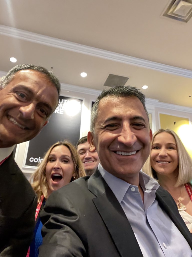 Team <a href="/coinbase/">Coinbase 🛡️</a> at <a href="/TheBitcoinConf/">The Bitcoin Conference</a> - <a href="/iampaulgrewal/">paulgrewal.eth</a> <a href="/karacalvert/">Kara Calvert 🛡️</a> <a href="/jnkrieger/">Julia Krieger 🛡️</a> <a href="/ThisIsNickCarr/">Nick Carr 🛡️</a>.